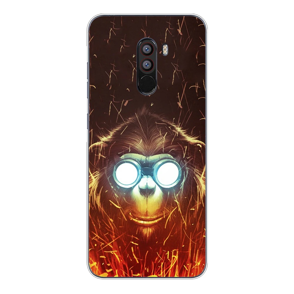 Мягкий чехол из ТПУ Для Xiaomi Pocophone F1 6 18 дюйма силиконовый защитный для очков