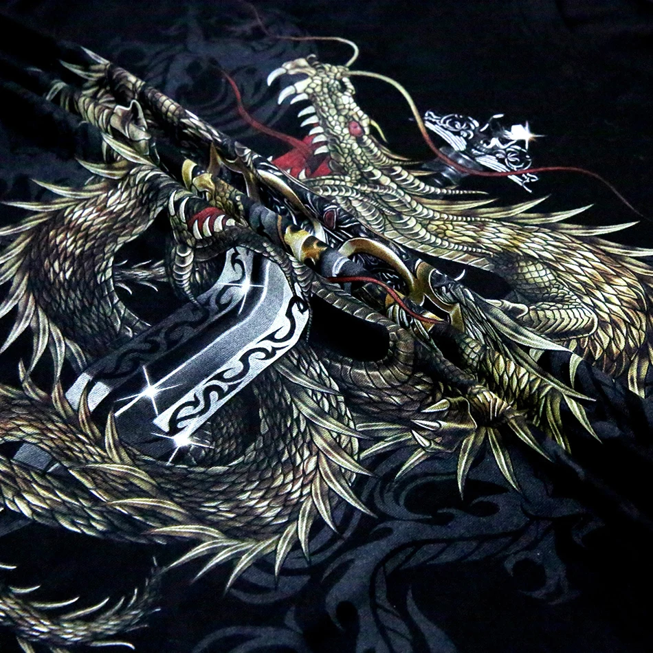 UniqStore Men Summer Print T shirt Double-headed Snake individuation Shirt O-neck Short Sleeve Fashion Tees S-2XL | Мужская одежда