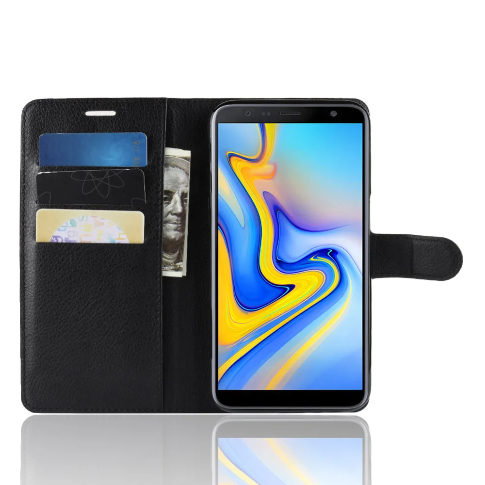 Модный чехол-кошелек из искусственной кожи для Samsung Galaxy J6 + Plus 6 0 дюйма защитный