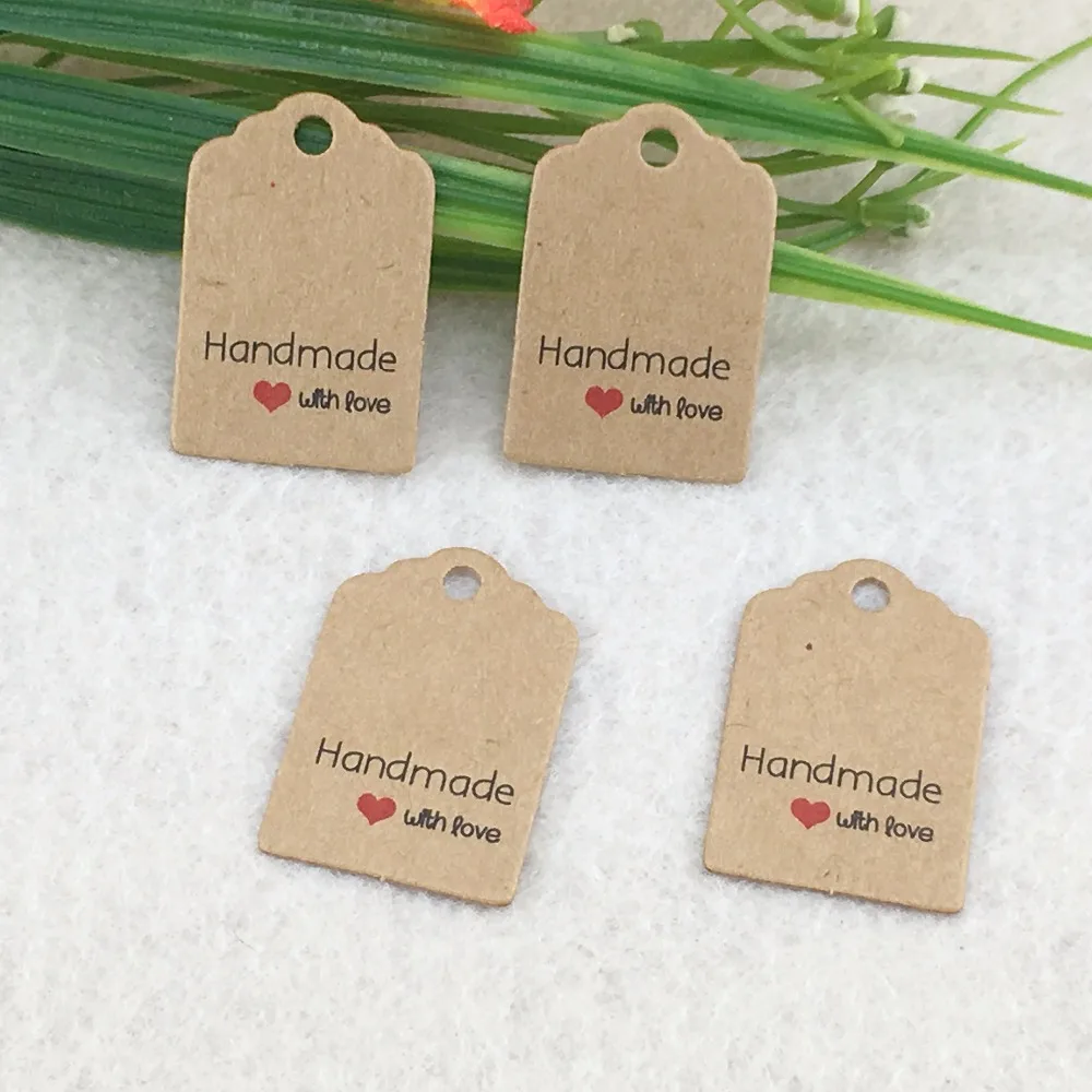 3x2cm10 0 шт./лот крафт бирки отличное качество коричневые бумажные для подарков