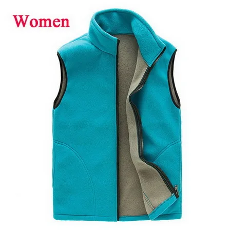 women sky blue LoClimb женский флисовый походный жилет, женская зимняя куртка без рукавов, уличные треккинговые лыжные спортивные жилеты, жилет с подогревом AW092 - Цвет: women sky blue