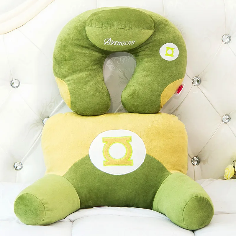 2 шт./компл. Милая мультяшная подушка для животных плюшевая поддержки поясницы +