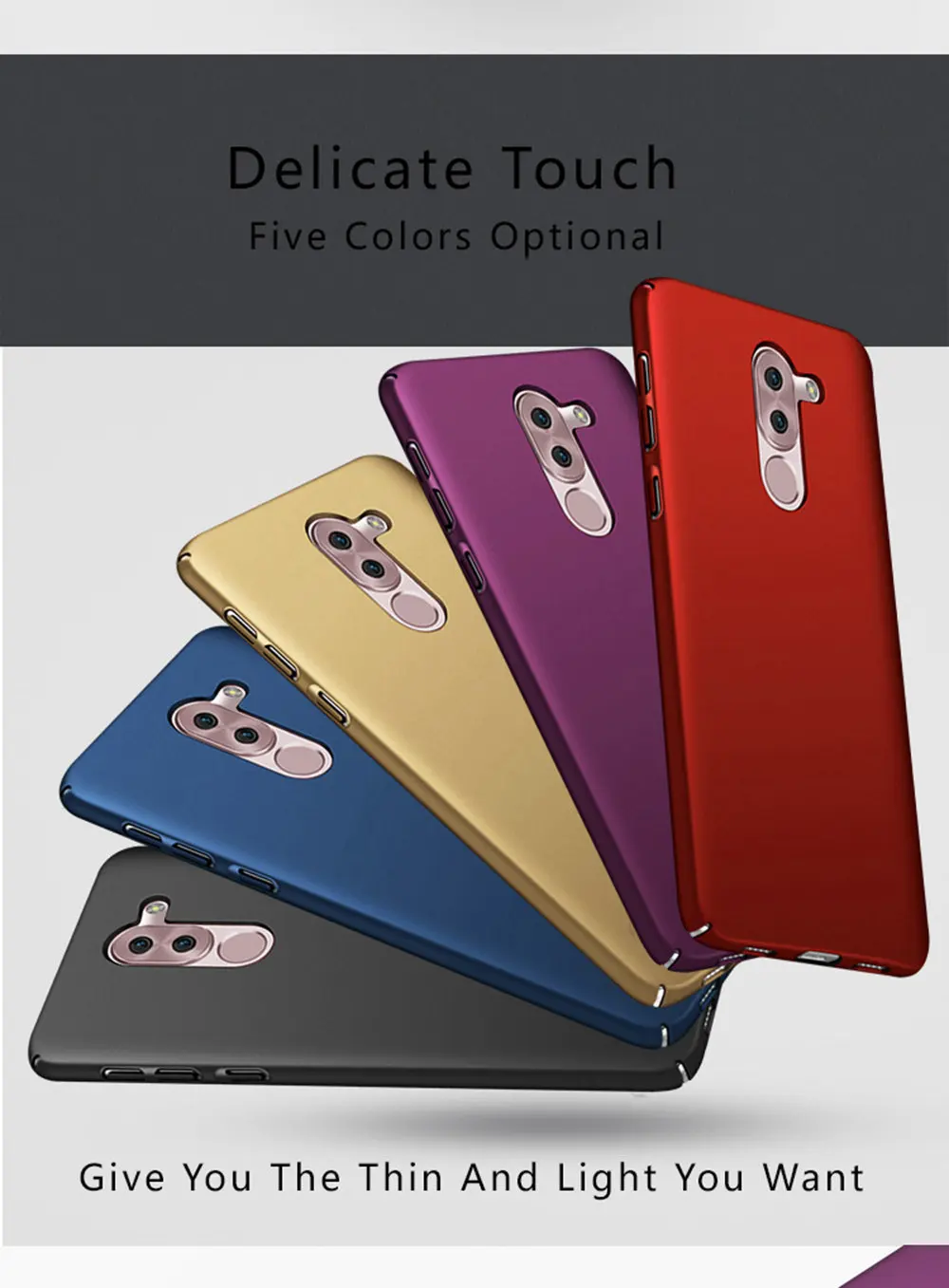 Чехол для huawei Honor 6X, Жесткий ПК Пластиковый тонкий матовый чехол для huawei GR5 /mate 9 Lite, чехол для телефона s, роскошные Матовые чехлы