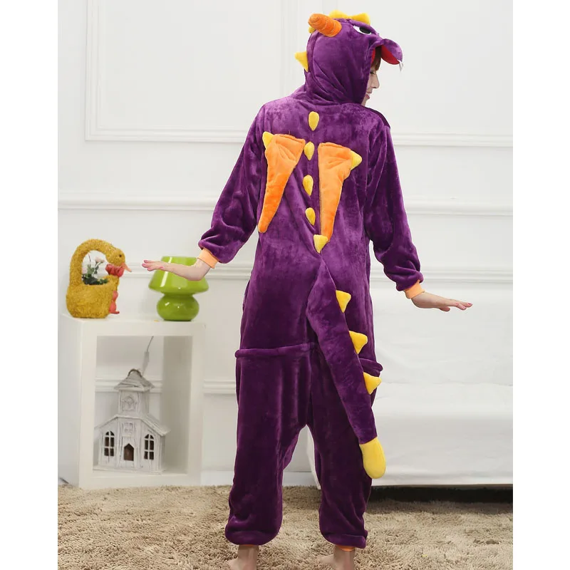 Дропшиппинг Для женщин Onesie Spyro Драконья Пижама мужчин взрослых Фиолетовый