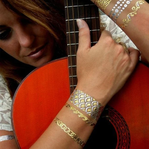 2015 горячие египетские золотые временные тату наклейки сексуальные татуировки