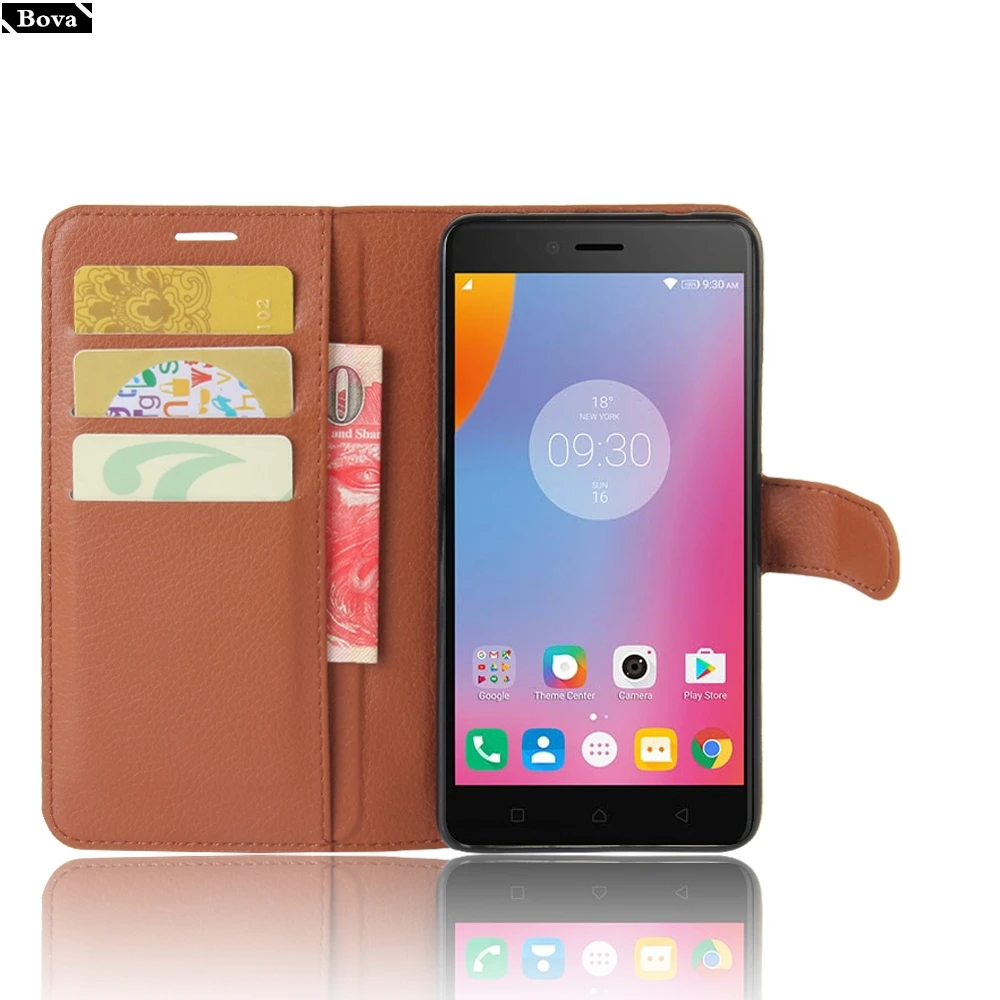 Чехлы для lenovo k6 Note чехол бумажник из искусственной кожи с держателем карт