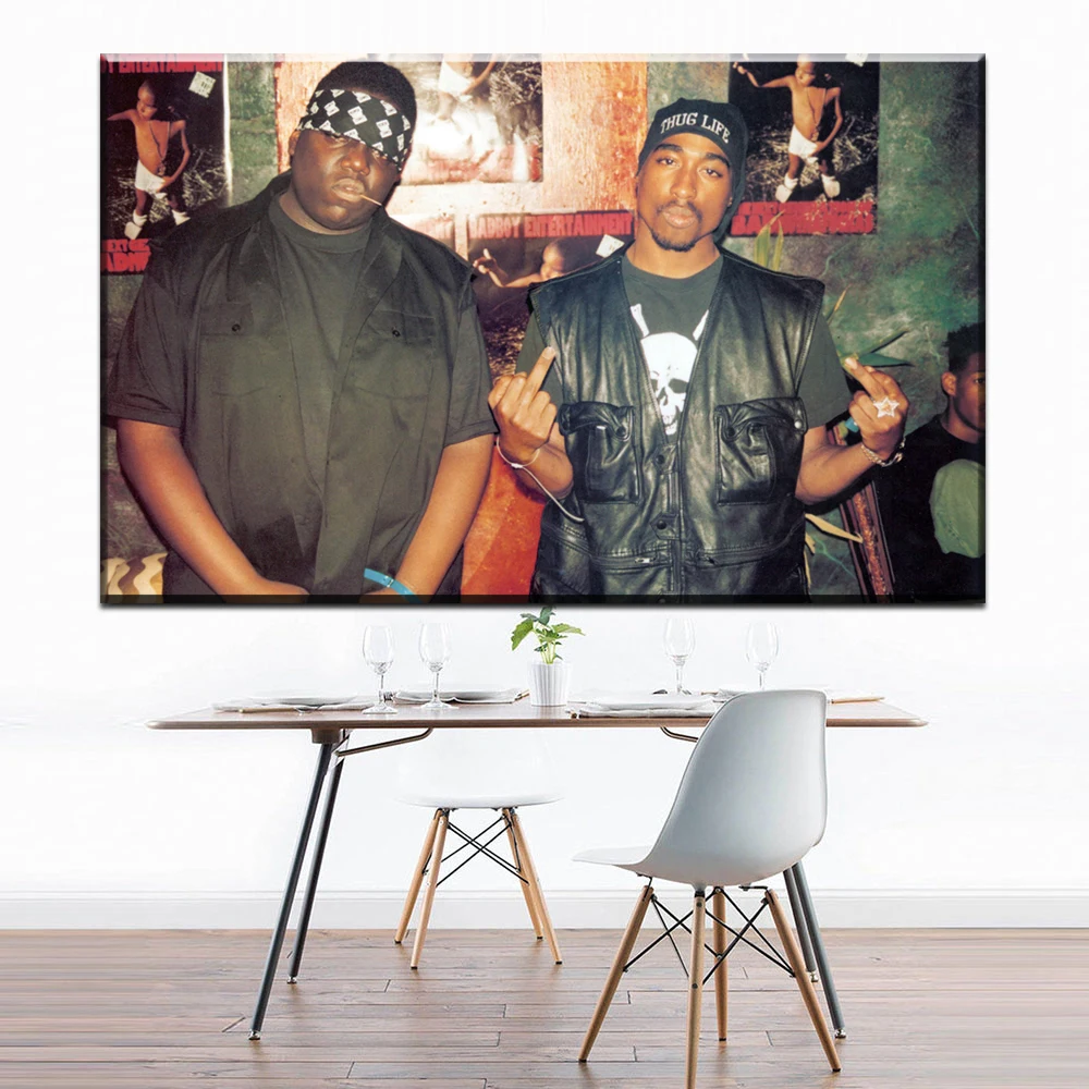 ZZ1712 пресловутый B.I.G Tupac Biggie рэп музыка певица звезда художественный Принт плакат