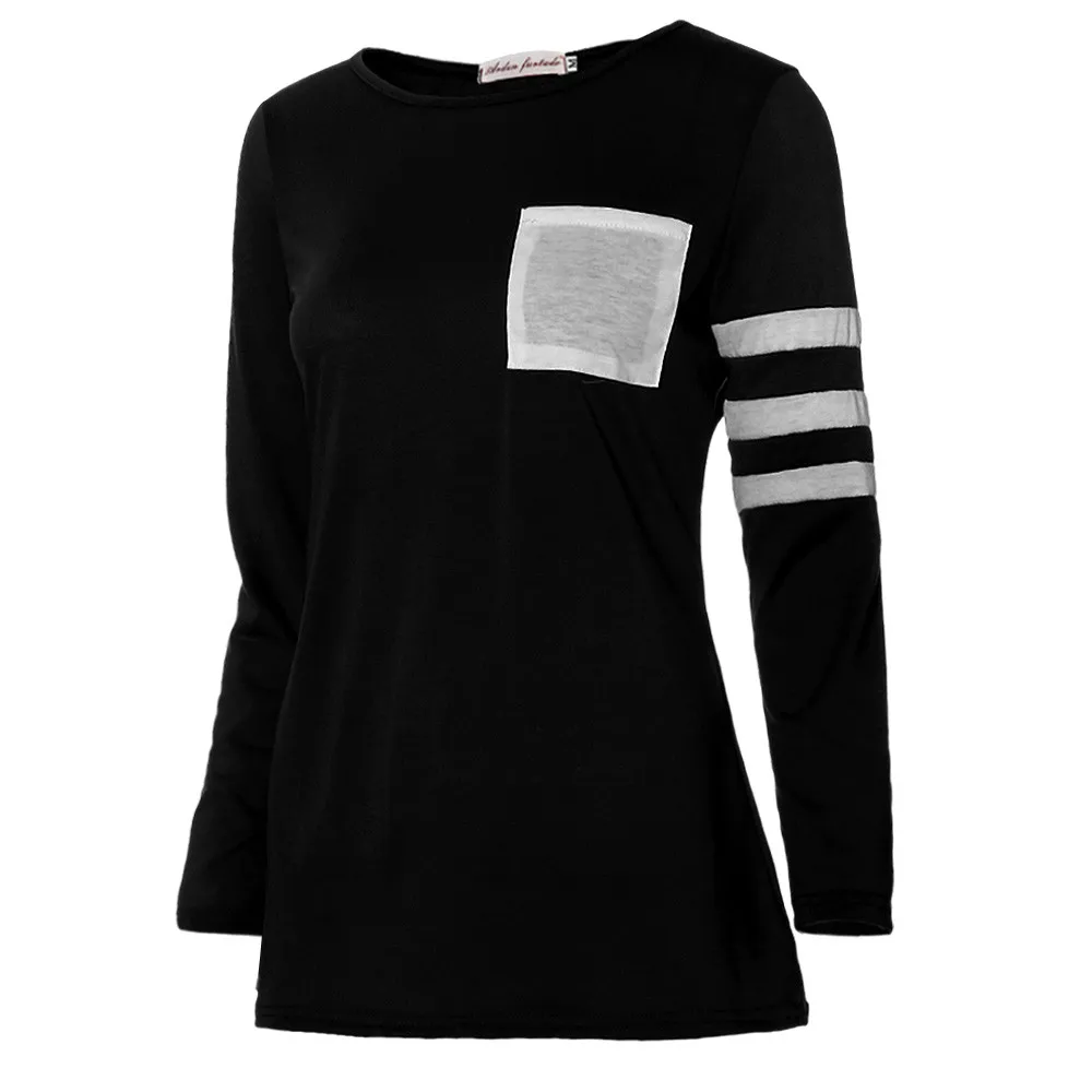 Женская хлопковая блузка с длинным рукавом и круглым вырезом батальных размеров