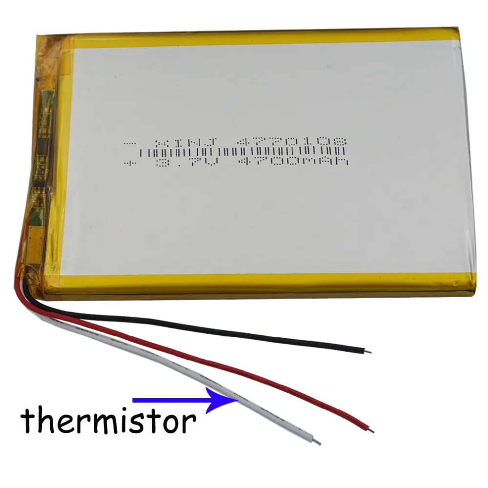 XINJ 3 7 V 4700 mAh провода для термистора литий полимерный с подзарядкой li po батарея 4770108