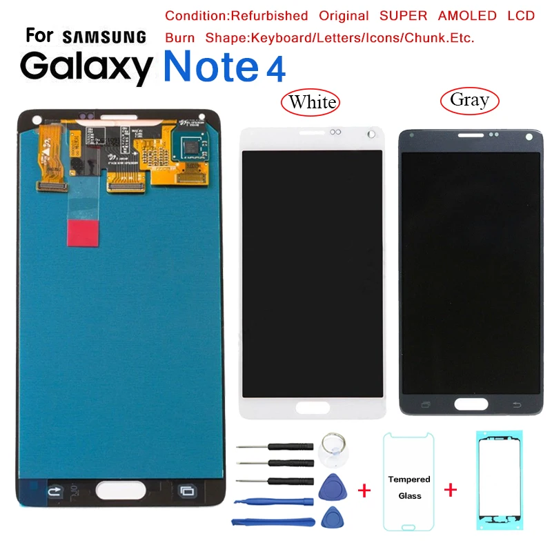 ЖК экран для Samsung Note 4 N910 N9100 сменный N910W8 N910U N910T|Экраны мобильных телефонов| |