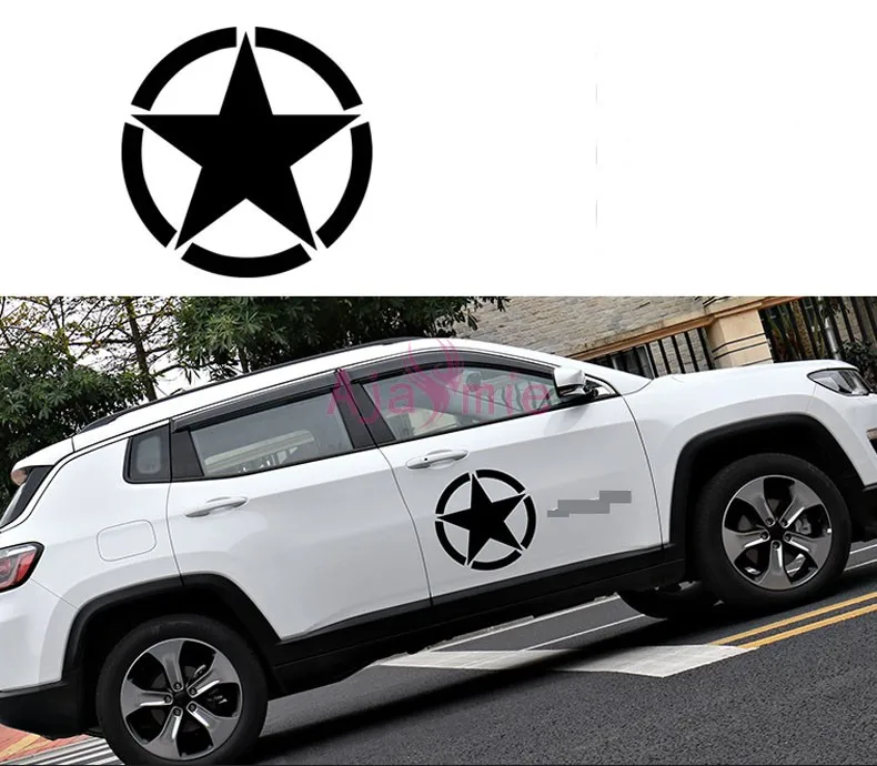 Стайлинг автомобиля армейская звезда крышка топливного бака наклейка лампа