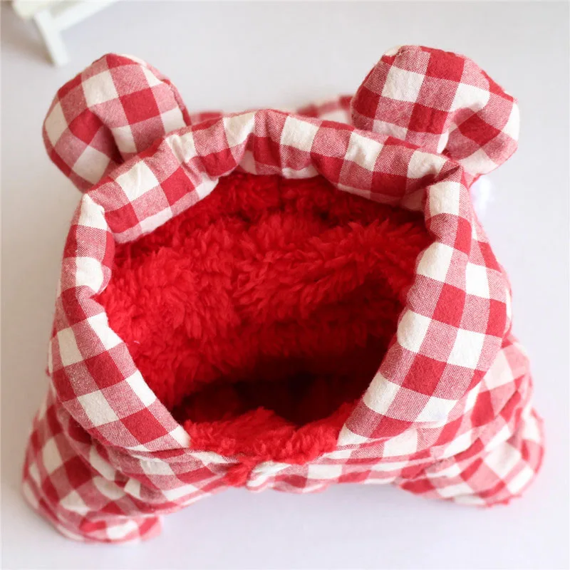 Модные клетчатые собака одежда Костюмы для небольших Товары собак пальто зимнее