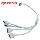 1 до 2 3 4 пути 4 Pin RGB Led разъем с кабелем RGB led полоса сплиттер переходник