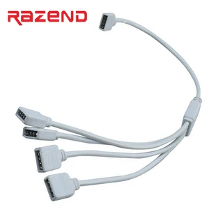 1 до 2 3 4 пути 4 Pin RGB Led разъем с кабелем RGB led полоса сплиттер переходник