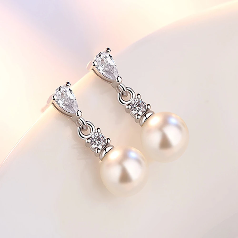 Новая мода пресноводный жемчуг серьги для Для женщин Свадебные украшения