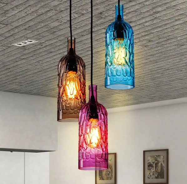 Подвесной светильник в стиле лофт современный потолочный Эдисона стеклянных