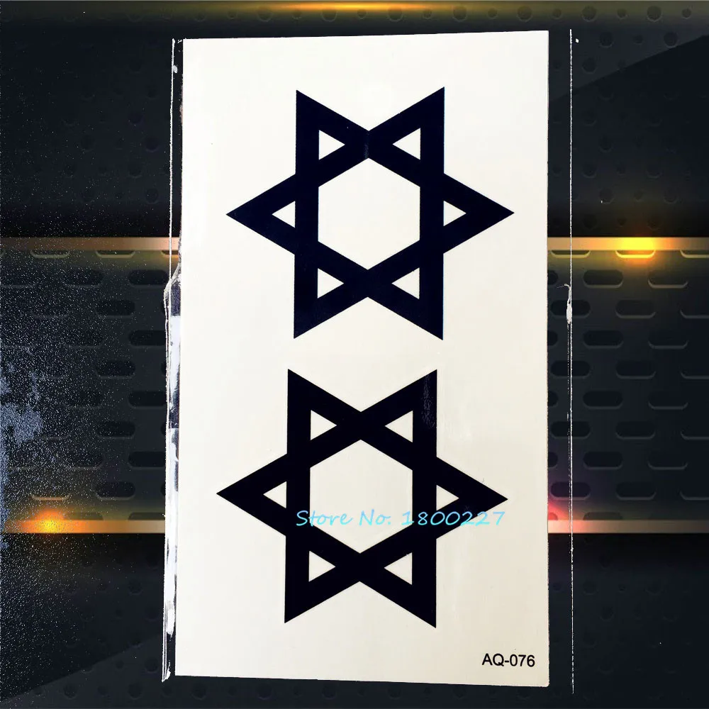 1 шт шестигранные временные татуировки наклейки для женщин мужчин PAQ 076