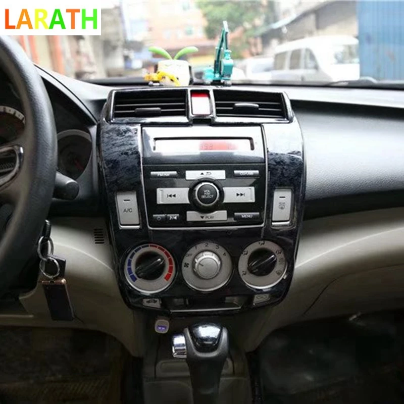 Центральная консоль для салона автомобиля Honda City 2008 2012 из углеродного волокна