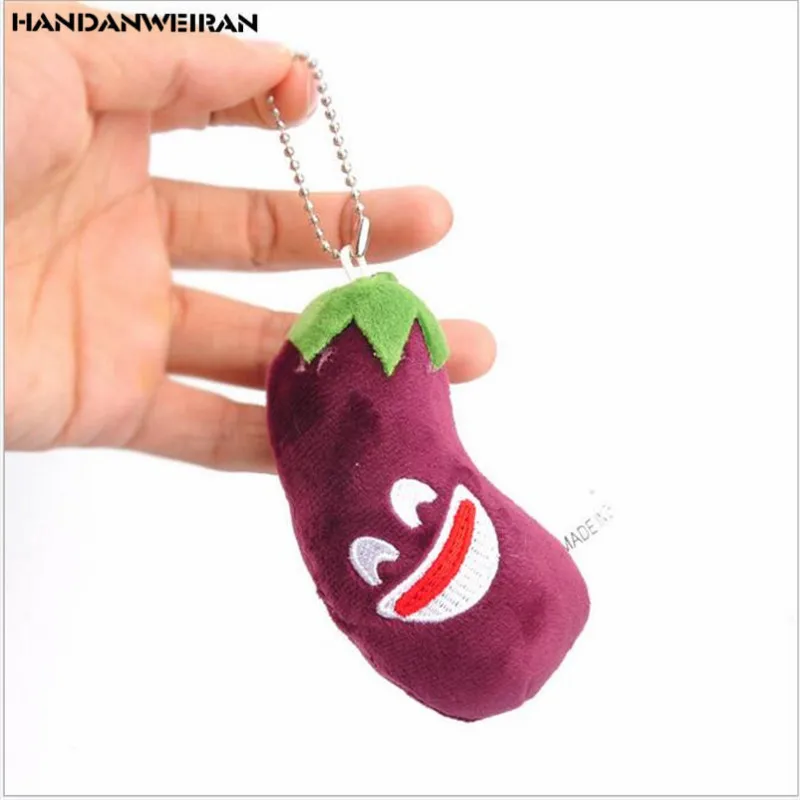 1 шт. новые плюшевые игрушки KAWAII Eggplant 10 см микс мягкая игрушка брелок подарок плюшевая кукла детская
