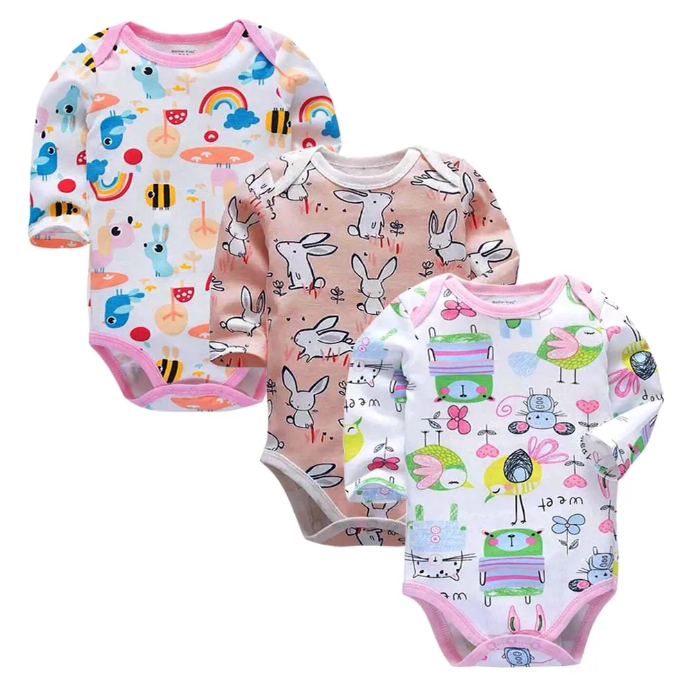

Bodysuits Cotton Toddler Boy Jumpsuit Newborn Clothes Long Sleeve Infant Winter Baby Bodysuit Set Ropa Kids Clothes