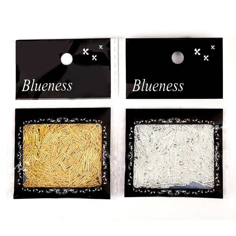 Blueness 1000 шт золотые серебряные медные шпильки для ногтей Блестящий металлический