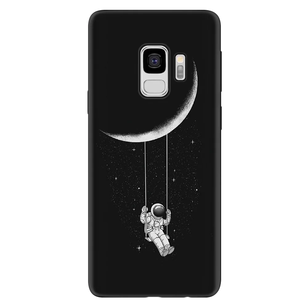 Мультфильм Космос Луна Крышка для samsung Galaxy J5 J6 J7 Prime J3 J4 J6 плюс S6 S7 край S8 S9 S10 плюс S10e чехол