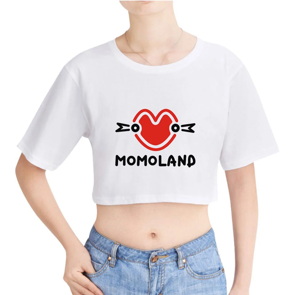 Коллекция 2019 года Kpop MOMOLAND альбом Show Me I'm So Hot женские топы с принтом футболка коротким рукавом модная