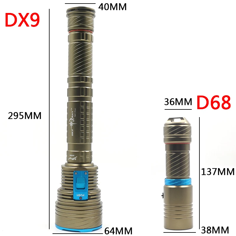 Litwod Z20DX9 CREE XM-L T6 9 светодиодный 8000 люменов дайвинг вспышка светильник фонарь светильник водонепроницаемый подводный 100 м на 26650 батареи