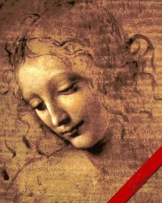 Скетч-картина LEONARDO DA VINCI для красивых женщин копия лица 100% ручная роспись 36 дюймов