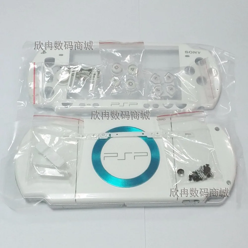 Для psp 2000 игровая консоль замена полный черный корпус Оболочка Чехол розовый цвет