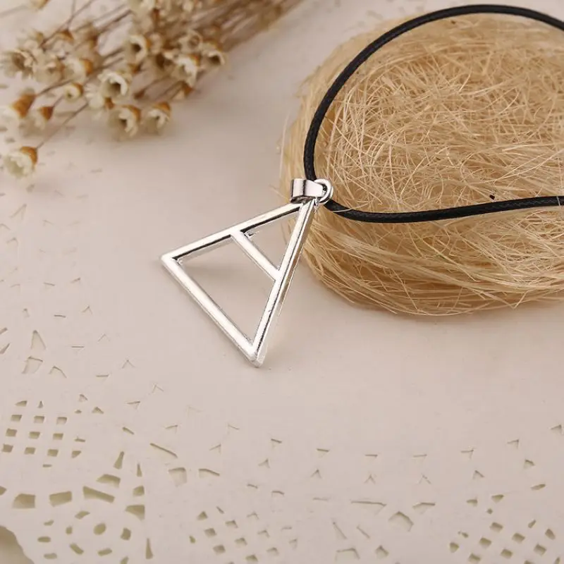 Винтажное Ожерелье 30 секунд на Марс с треугольным кулоном и логотипом triad кожаная веревка для мужчин женщин