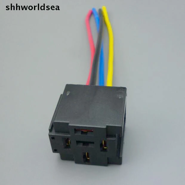 Shhworldsea 5/30/100 шт автомобильные релейные розетки 4 контактное крепление серии