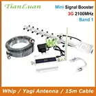 Усилитель сигнала UMTS mini мобильный телефон, W-CDMA, 2100 МГц, антенна Yagi с кабелем 15 м