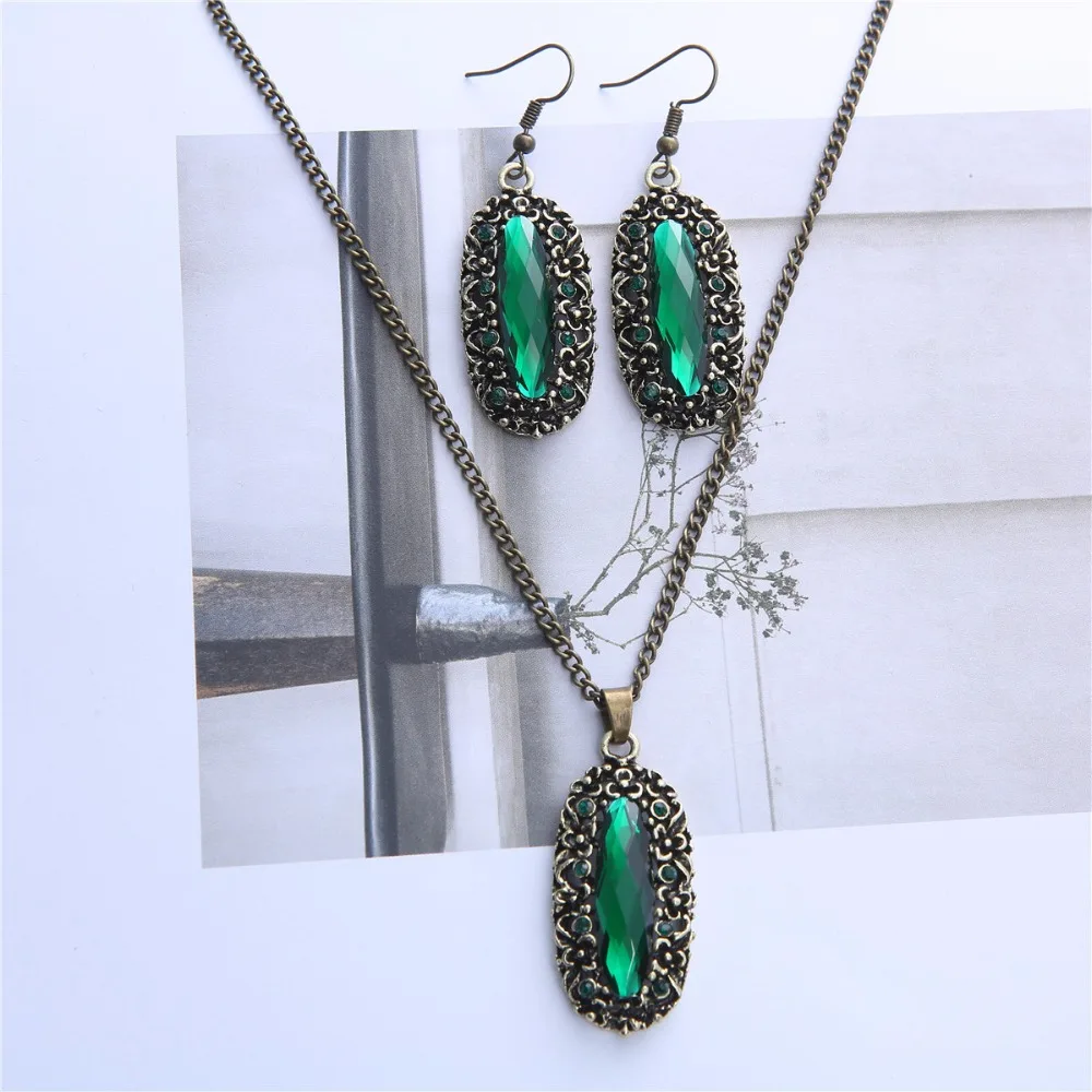 Комплект из колье и серёг с бронзовым покрытием|jewelry dictionary|necklace picturejewelry necklace silver |