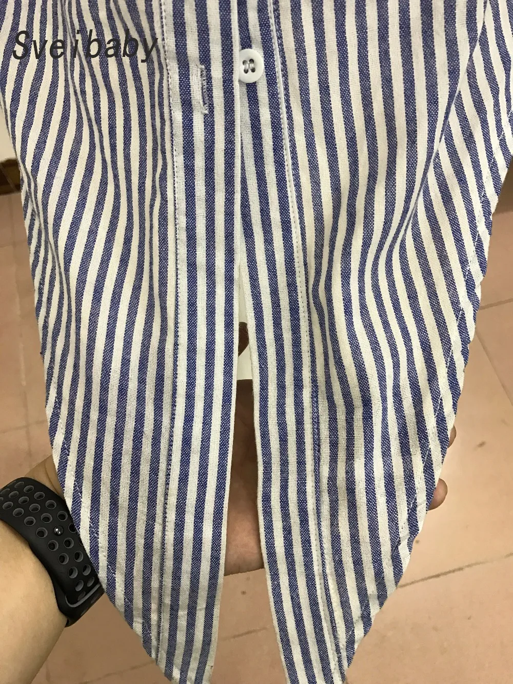 Sveibaby2017 фреска outono inverno манга cintura listrado крус comprida camisa mulheres profunda топы blusas |