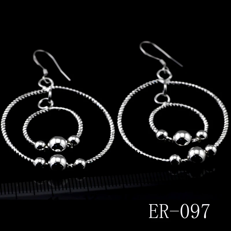2017 vintage jewelry exquisite 925 sterling silver eardrop modern beautiful for female charm pendants ER-097 | Украшения и