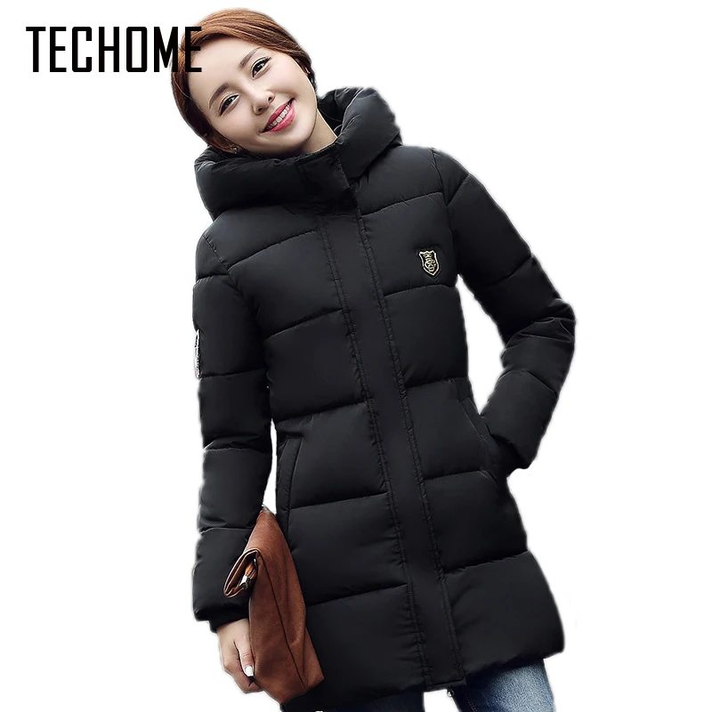 Ватная одежда Женская Новая женская зимняя куртка хлопковая облегающие парки