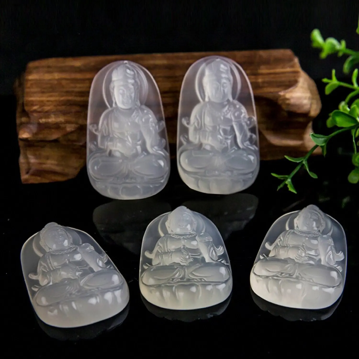 Koraba изысканные ювелирные изделия клин кк агат халцедон Avalokitesvara Гуаньинь Bodhisattva