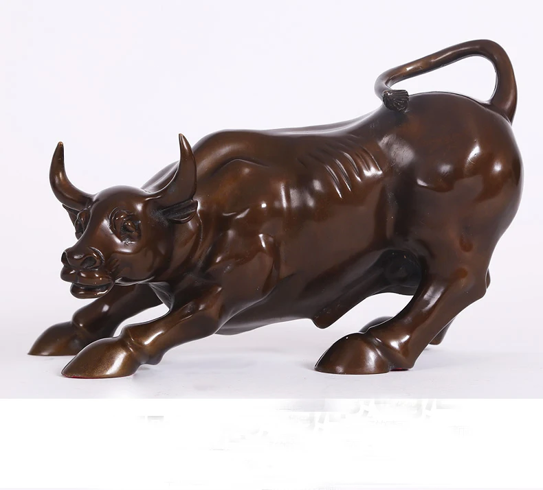 GOOD 2020 талисман удачи на складе рынок Wall Street bull бронзовая Декоративная скульптура