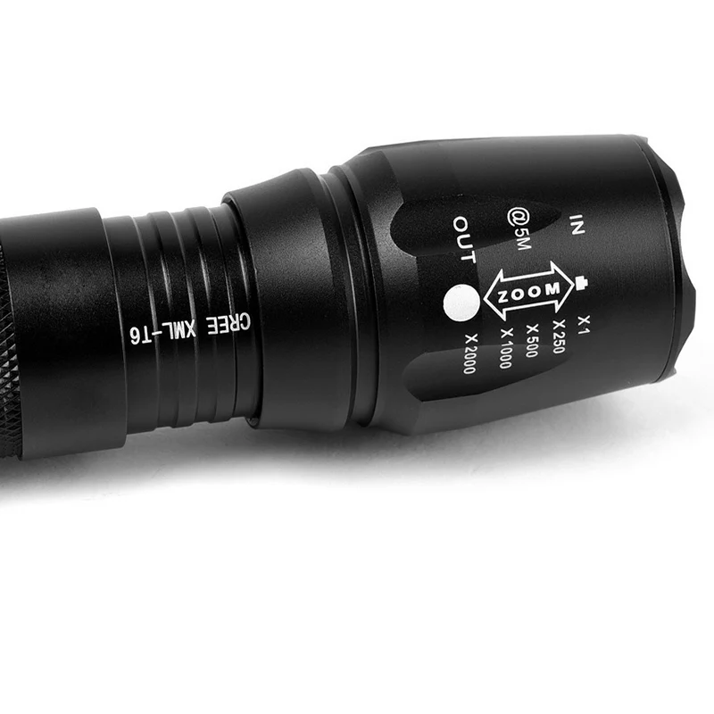 Водонепроницаемая полицейская светодиодная вспышка 18650 лм фонарик 26650