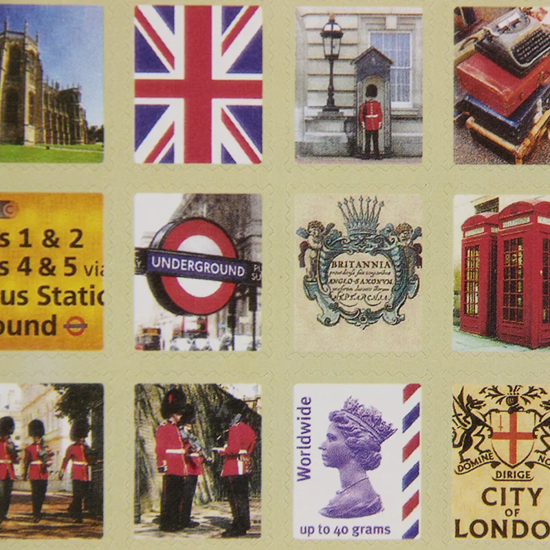 4 листа сделай сам винтажные наклейки штампы с растениями планировщик Лондонский