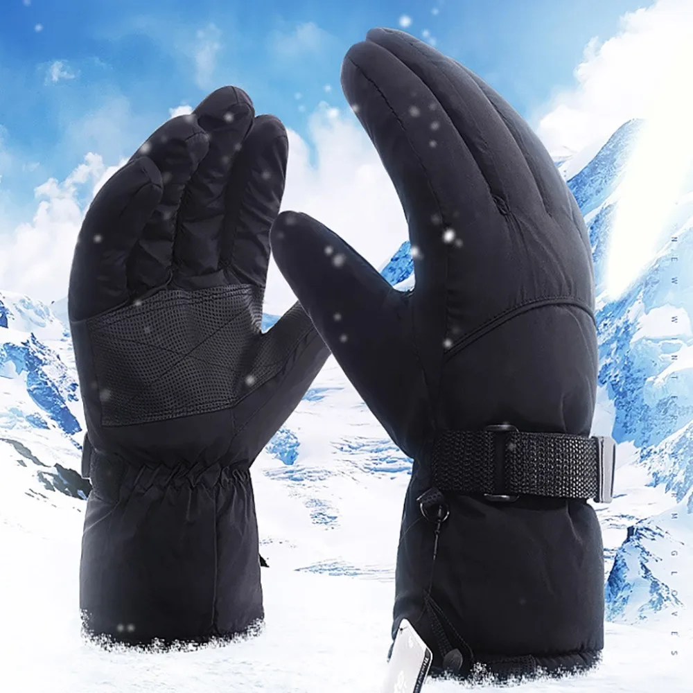 New Simple Couples Ski Gloves Warm Anti-slip Snow Snowmobile Snowboard Skiing Windproof for Outdoor Riding PJ5 | Спорт и развлечения