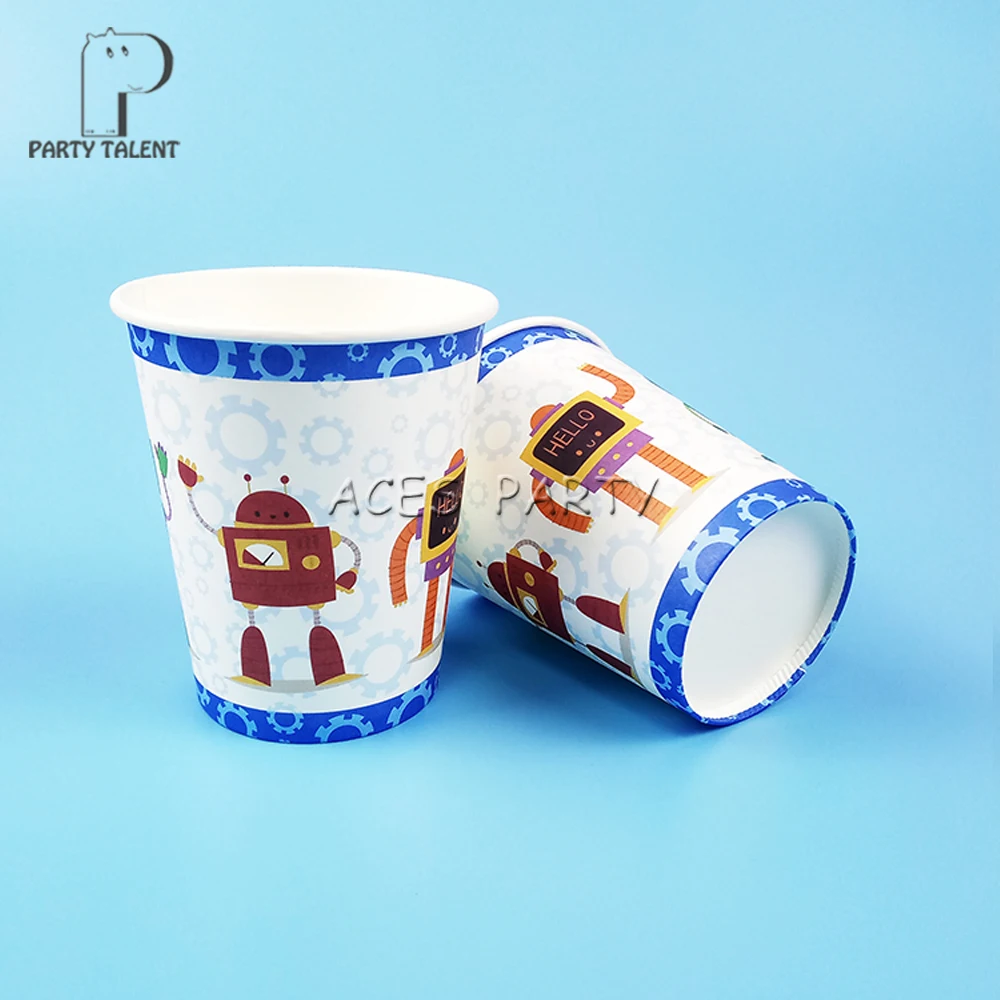 Вечерние поставки 48 шт. робот научный интерес тема вечерние украшения