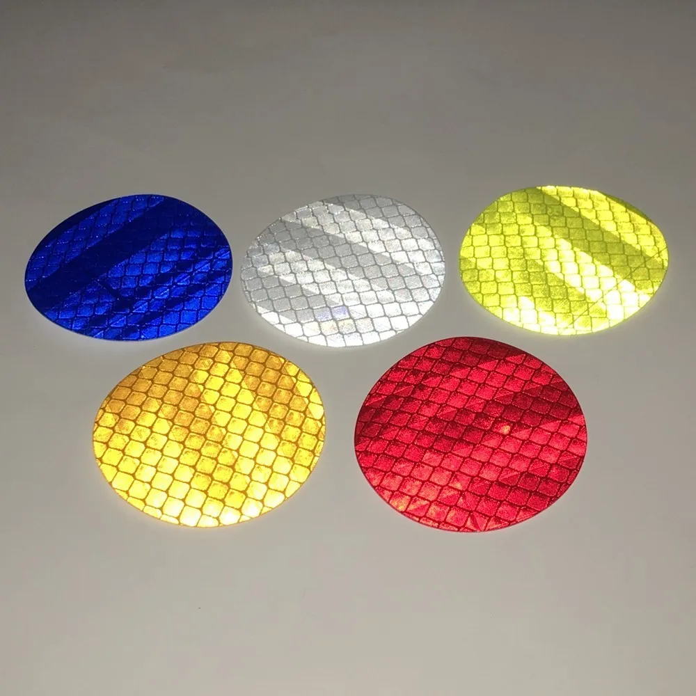 High Visibility Warning Mark Reflective Tape Car Wheel Rim Shape Safety Reflector Strip Self Adhesive Bike Car Sticker 5 Color