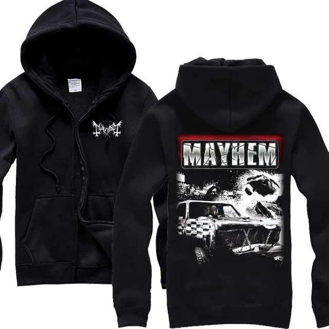 7 видов Харадзюку Mayhem хлопок рок толстовки оболочка куртка мужская рубашка hardrock металлическая Толстовка молния флис череп норвежский флаг