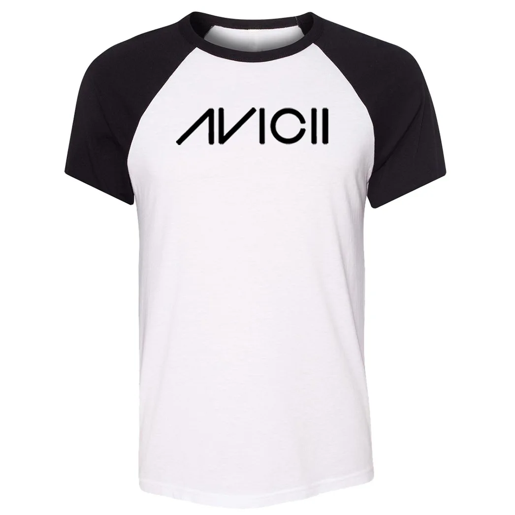 Музыка Dj Avicii вентиляторы реглан с коротким рукавом Футболка мужская и женская