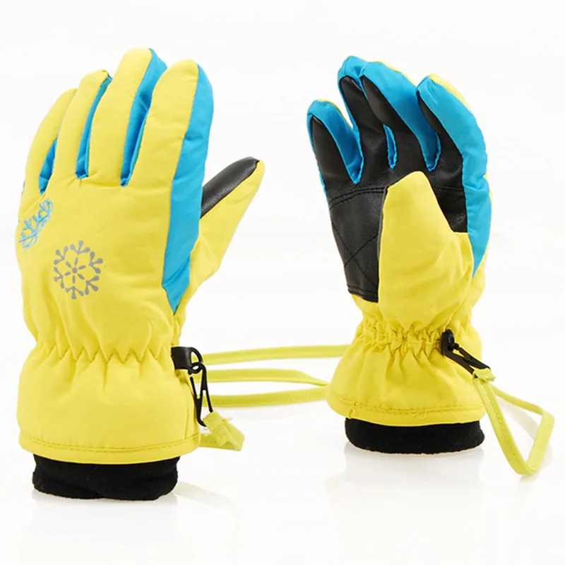 Kids Skiing Winter Snow Gloves Keep Warm Waterproof Children Ski Windproof Thickening For Girls And Boys | Спорт и развлечения