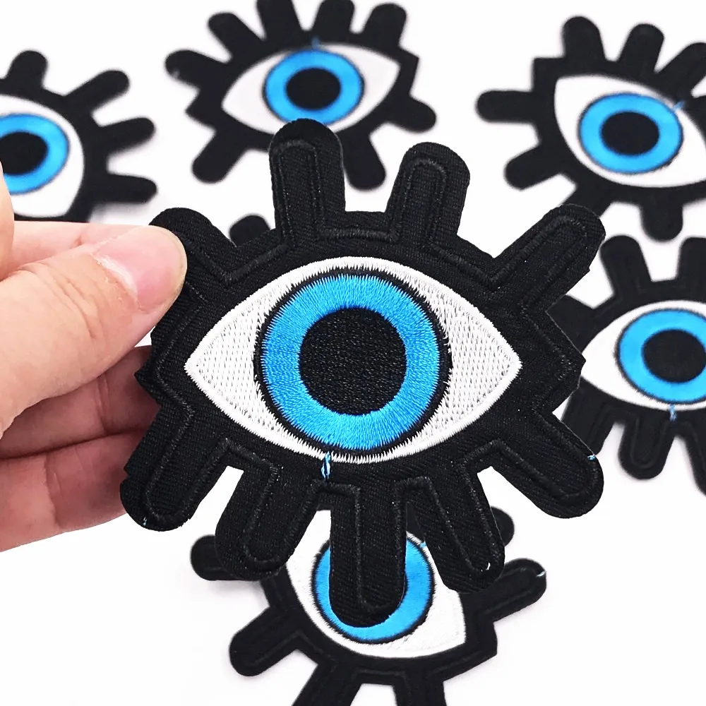 Оптовая продажа 10 шт. одежда для глаз вышитые железные нашивки одежды сделай сам