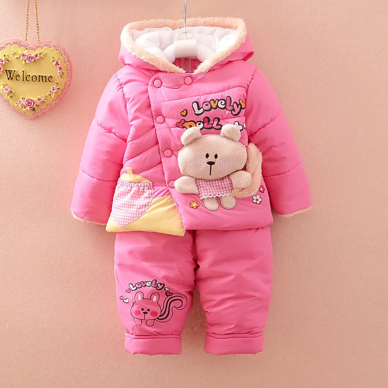 BibiCola/Рождественский комбинезон для маленьких девочек парки комплект одежды