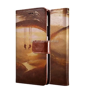 Brown JOOKI PU Бумажник кожаный чехол для Wiko Jerry 2 3 ваш собственный дизайн флип на заказ DIY печать фото телефон чехол для Wiko Jerry 3 2 - Цвет: Brown